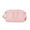 Candy Color Korean Style Soft Surface 2023 Fashion Winter Casual Solid Color Single Shoulder Crossbody Small Square Bag Women Black
