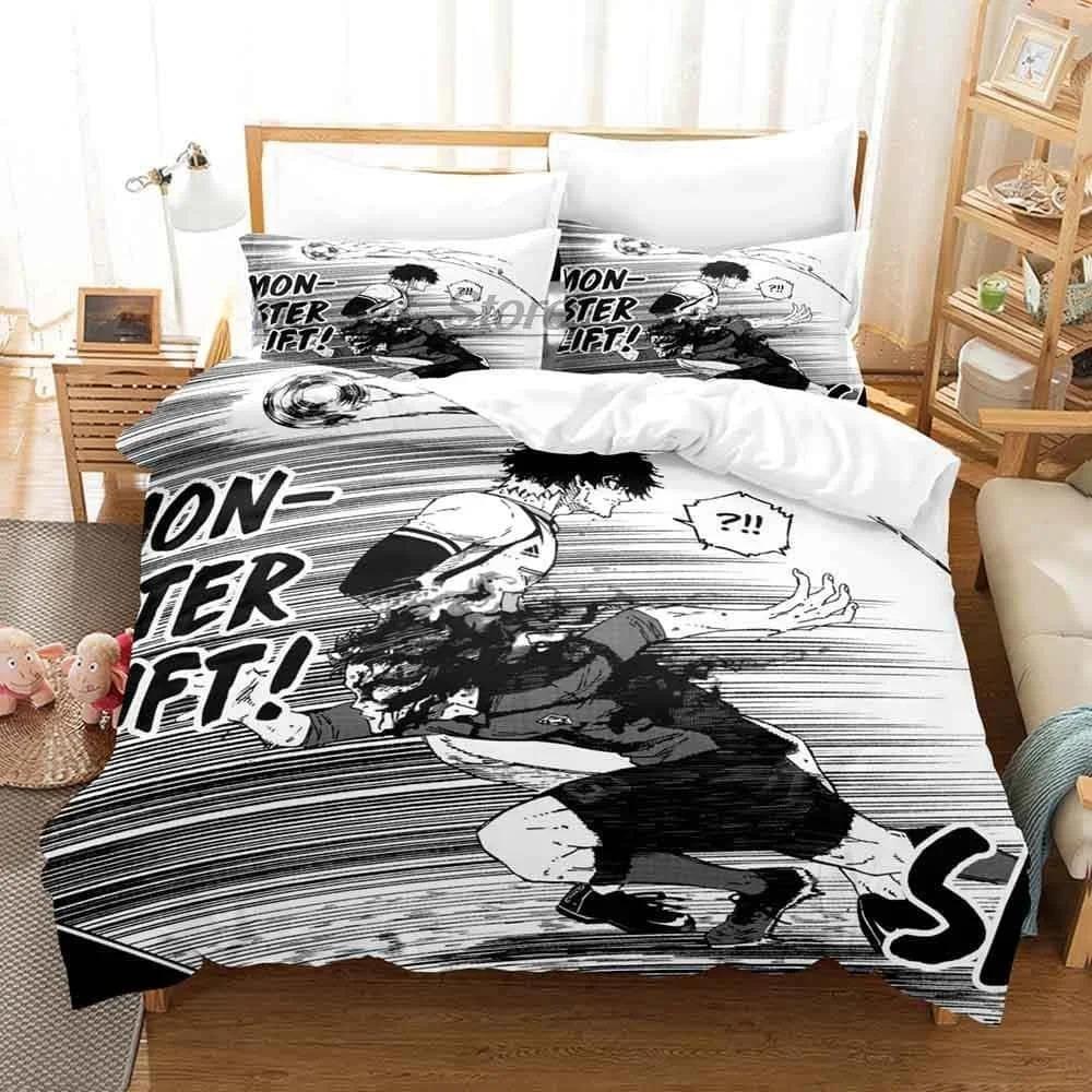 Comfortable Anime Print Duvet Cover Set With Duvet Cover And Pillowcases Single Twin Full Queen King Sizes For Adults And Kids