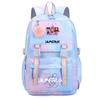 Anime Demon Hunters Printed Large Capacity Waterproof Backpack Teenger Student Schoolbag Bookbag Travel Bag