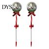 Solar Powered Outdoor Garden Lights 2Pcs Christmas Ball Light, Color Changing LED Stake with Automatic Dusk to Dawn 13 Beads, IP65 Waterproof