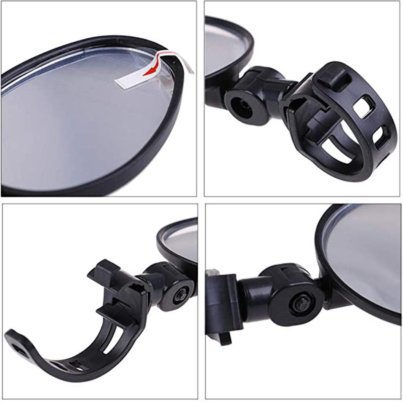 Universal Motorcycle Mirror Handlebar Rearview Mirror for Bicycle 360 Rotation Adjustable for Bike Riding Cycling Mirror