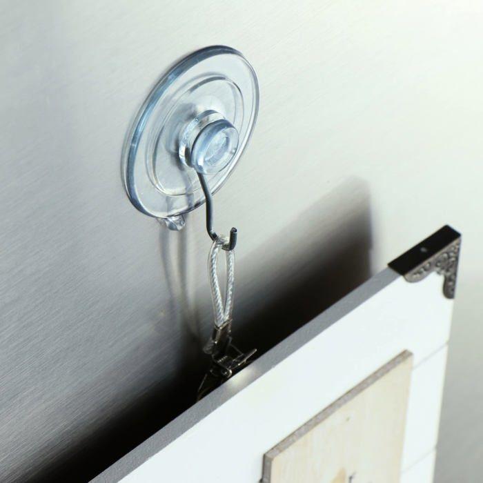 Ventouses - COM-FOUR - CF13984 - Transparent - Argenté - 40 Pièces