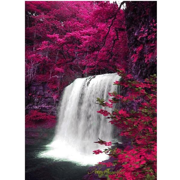 5D DIY Full Round Diamond Painting Landscape Set Embroidery Cross Stitch Mosaic Embroidery