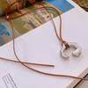 Love Pendant Necklace Internet Celebrity Fashion Versatile Sweater Chain High Sense Jewelry