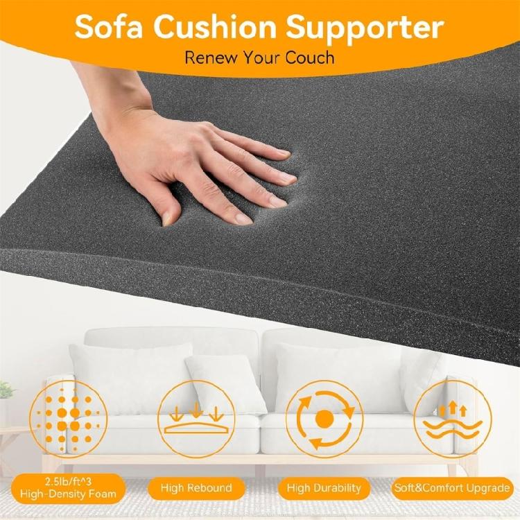 Cushion Support Insert Foam Repair Pad for Sagging Sofas Ergonomic Curved Designs Comfortable Enhancement