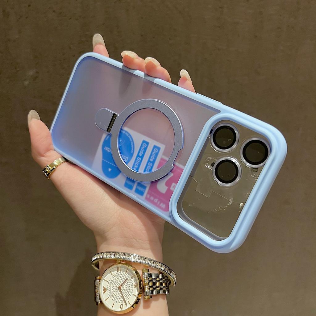 Applicable To iPhone11ProMax Skin Feeling Mobile Phone Case Metal Magnetic Suction Bracket Apple 11 Comes with Lens Case