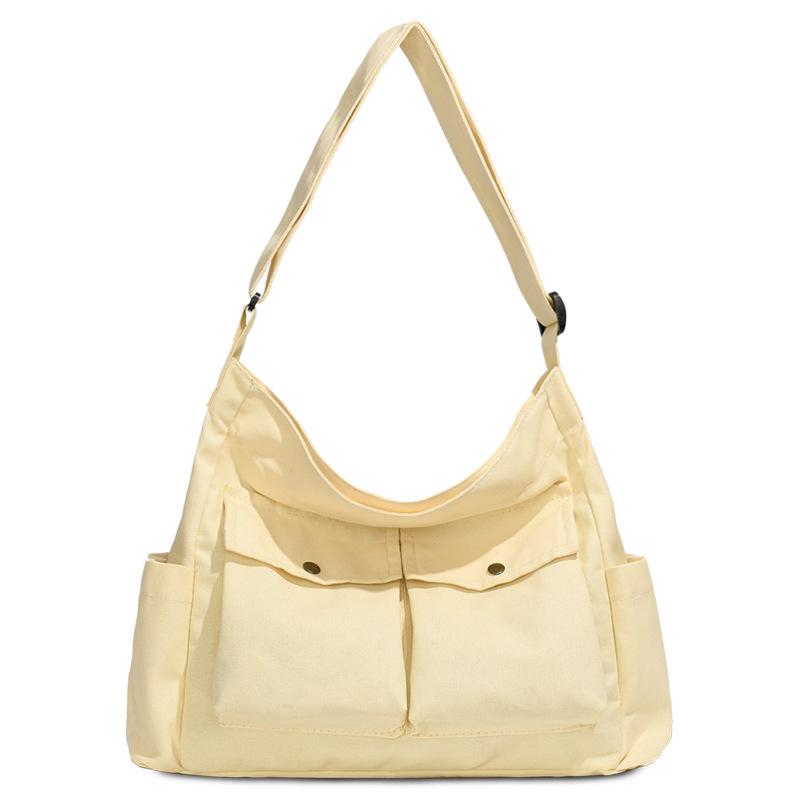 Retro tooling women's shoulder bag crossbody bag large capacity new canvas bag literary street leisure tote bag