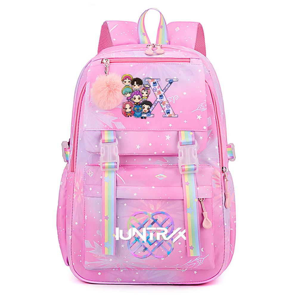 26 English Letter K-Pop Demon Hunters Printed Large Capacity Waterproof Backpack Teenger Student Girl Boy Schoolbag Bookbag waterproof Travel Bag
