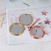 1Pc Exquisite Portable  Folded Makeup Cosmetic Mirror Magnifying Universal Vintage Alloy Compact Pocket Mirror