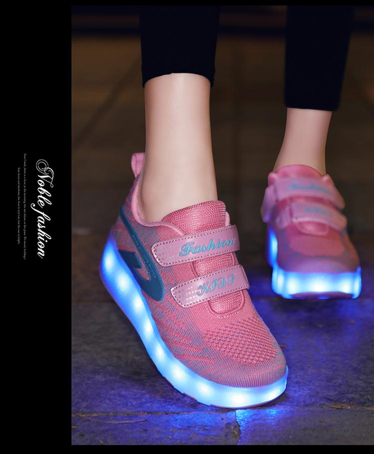 Cross-Border LED Charging Roller Shoes for All Ages - Wheel Shoes In Stock