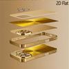 Gilding Print Patterned Tempered Glass Design for iPhone16 17 Pro Max 15 14 13 12 11 ProMax Phone Case Camera Cover Shockproof H