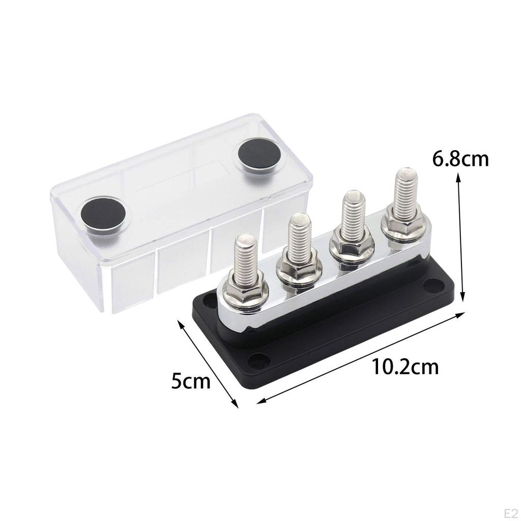 4 Way Bus Bar Power Distribution Block Electrical Terminal for Marine
