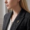 Clothes Accessories Cross Lapel Pins Light Luxury Bow Lapel Pin Egyptian Vintage Brooches  Gifts