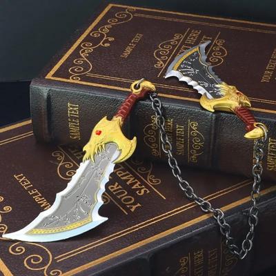 15cm God of War Hra Kovový Model Zbrane Ragnarok Kratos Zbraň Čepele Chaosu Runová Dvojitá Čepeľ Meč Samurajské Darčeky Hračky Chlapci