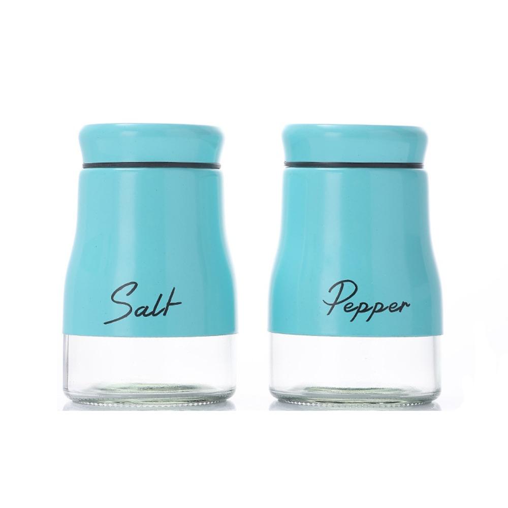 2PCS Leak-proof Salt Pepper Bottle Set Moisture-proof Seasoning Bottle BBQ Seasoning Bottle  Chef