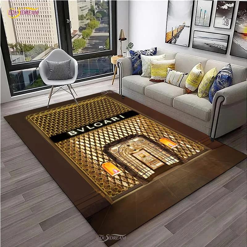 

Modern Fashion Brand Luxury Carpet for Living Room Sofa Coffee Table Bedroom Yoga Rug Kitchen Kid unslip floor Mat Birthday gift 40x60cm