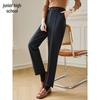 Women's High-Waisted Warm Tapered Suit Pants
