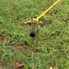 Zinc Alloy Rotating Lawn and Garden Sprinkler with Ground Stake
