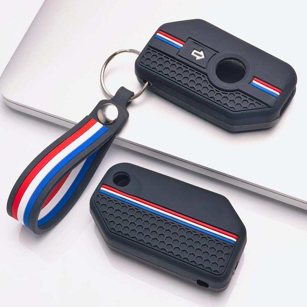 Key Fob Cover for BMW R1250GS R1200GS R1250RT R1250R R1250RS F850GS F750GS K1600GT K1600B with Keychain Anti-Scratch Surface Shockproof Structure