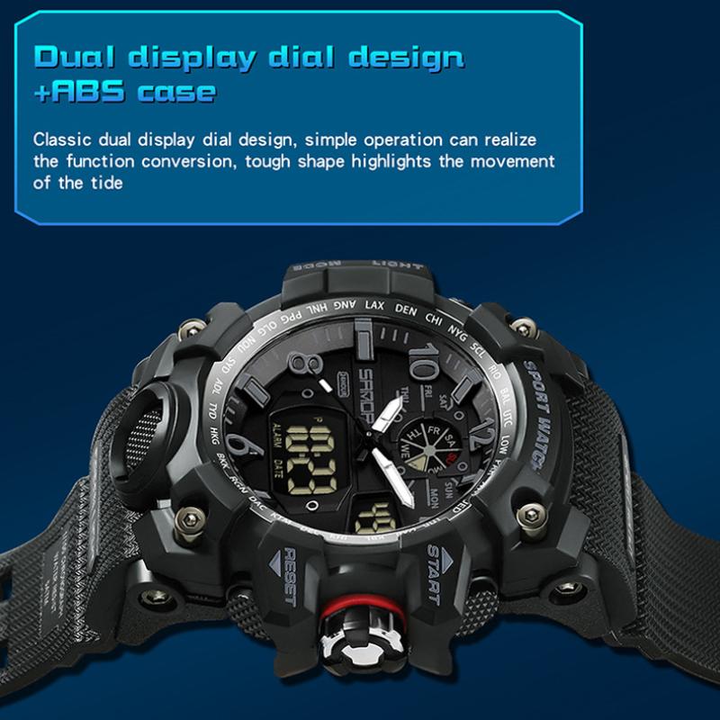 SANDA Watches Creative Sports Electronic Watch Personalised Fashion Electronic Watch