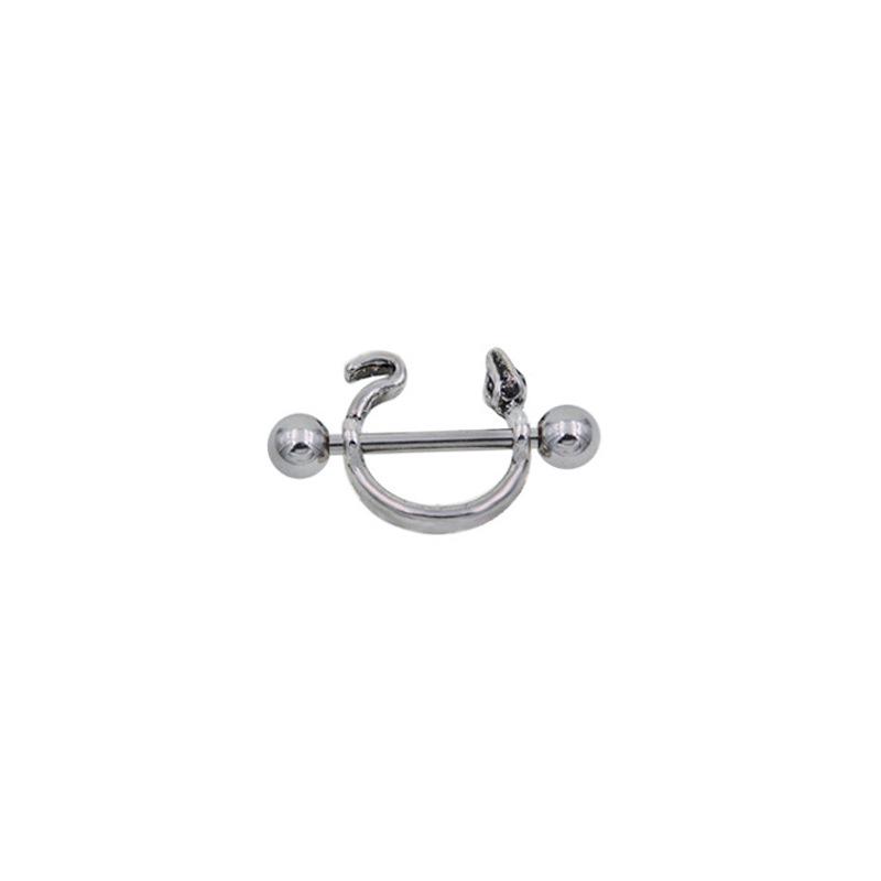 Colorful Stainless Steel Star & Heart Nipple Ring Pendant - Fashionable Body Piercing Jewelry