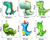 Balony Foliowe Dinozaury Dekoracje Urodzinowe Dla Dzieci Duże Zestaw 6Szt