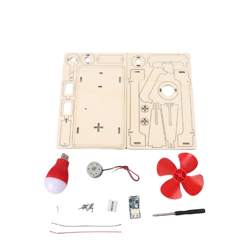 Diy Handmade Wooden Wind Generator Model Kids Science Toy Funny Technology Physics Kit Educational Toy For Children Learning Toy
