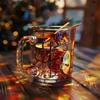 Yousheng Drum Mug 10oz Glass Cup Unique Musical Instrument Coffee Mug for Drummers Music Teachers Music Lovers