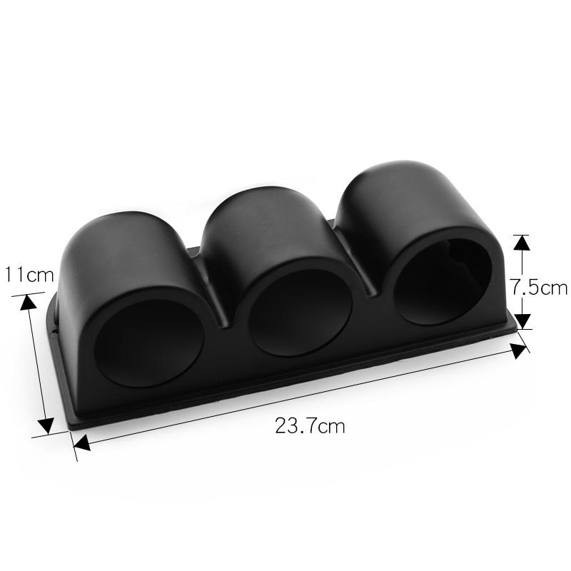 DRAGON GAUGE 52mm Car Gauge Pod Universal Black Single Double Triple Car Meters Holder for 2 Inch 52mm Gauges