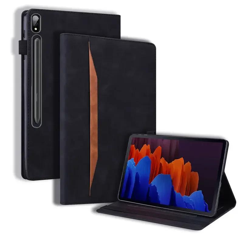 

Для Samsung Galaxy Tab S7 S8 Plus S9 FE S10 Lite S11 Ultra 11 12.4 14.6 Дюймів Чохол Бізнес Гаманець Обкладинка-Книжка з ТПУ Оболонкою S10 FE 10.9 inch чорний