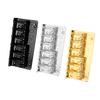 Bass Bridge Zinc Alloy Fixed Type 6 String Electric Bass Bridge Replacement for Practice