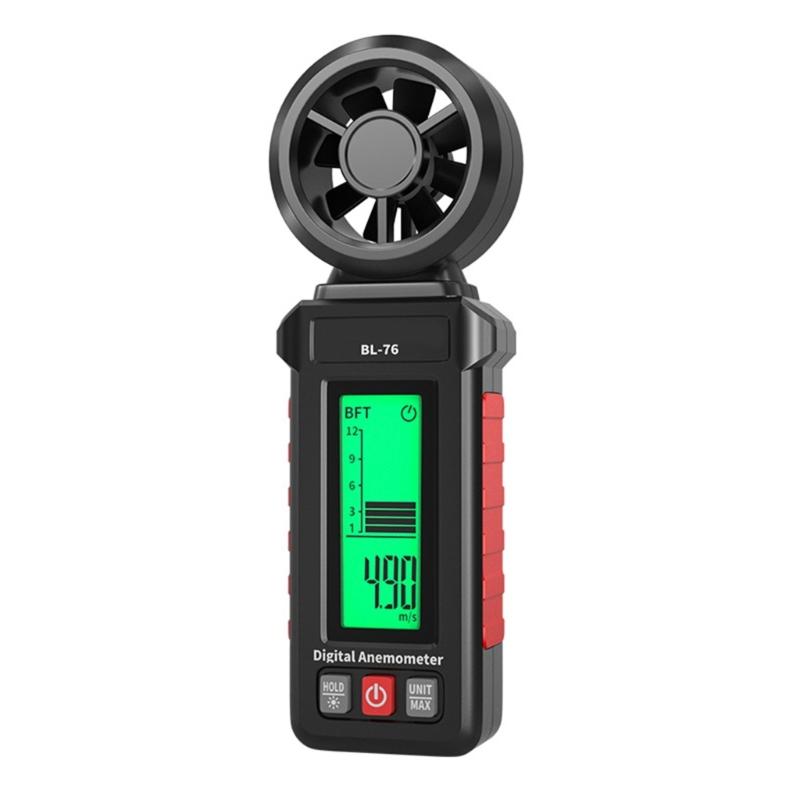 Handheld Wind Guage Speed Meter Anemometer With High Precise Measurement And 6 Unit Option For Industrial Outdoor Use