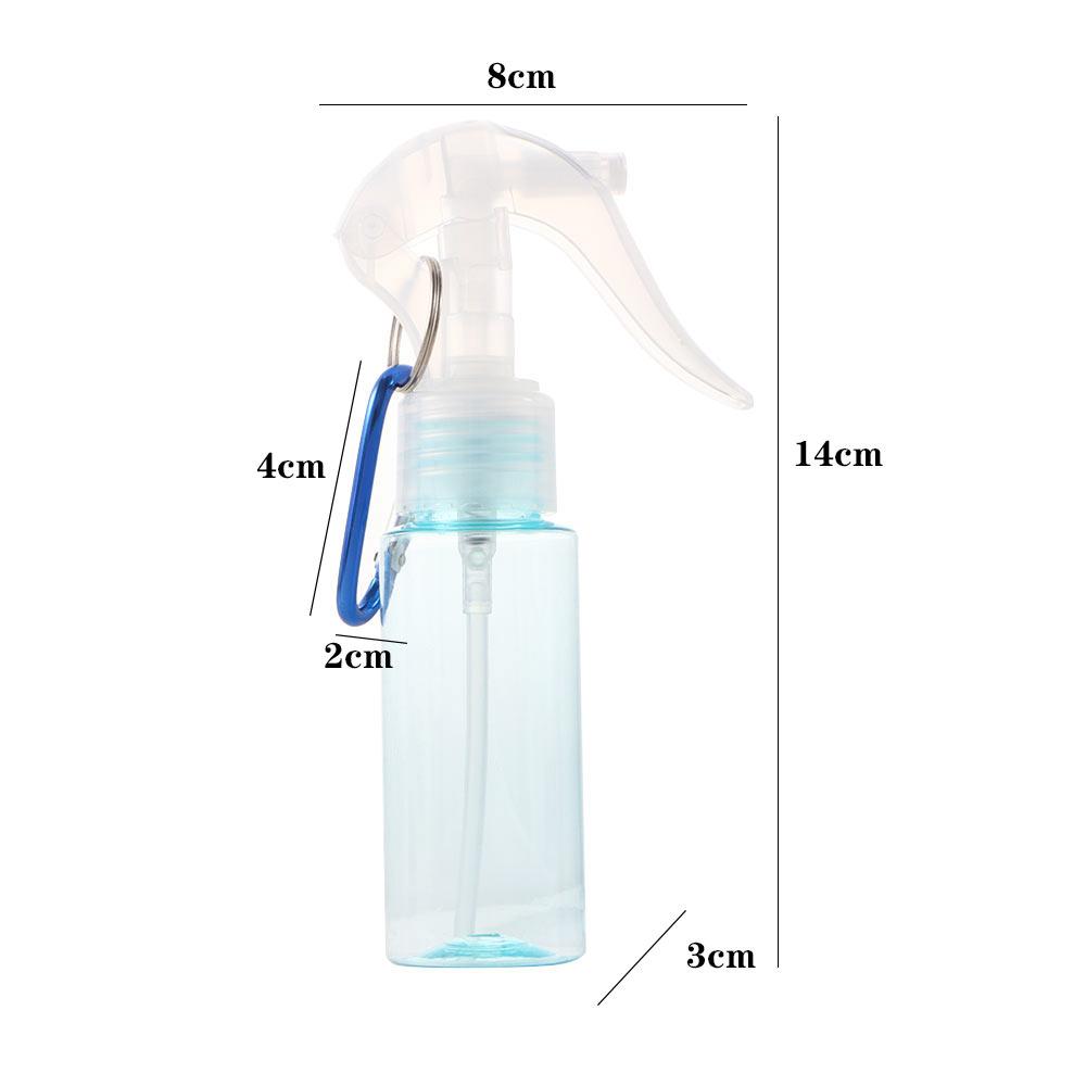 Atomiser Travel Carabiner Hook Refillable Bottles Spray bottle With Keychain Trigger Spray Bottles