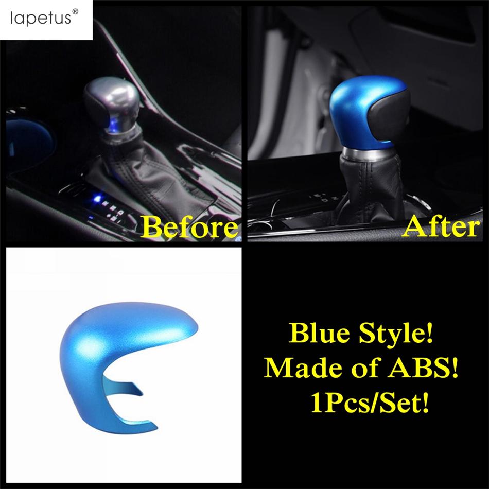 Head Light Lamp Handle Bowl Shift Gear Knob Steering Wheel Cover Trim For Toyota C-HR CHR 2016 - Blue Accessories Interior