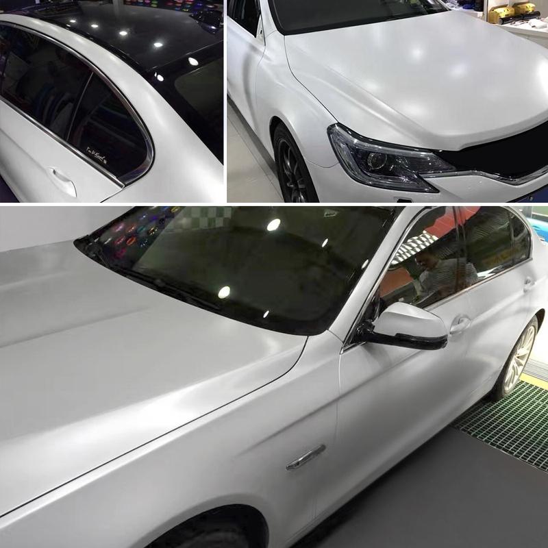 152*10/20cm Matte Satin Chrome Vinyl Wrap Film Stickers and Decals Car Styling Decorative Protective Films for Car Accessories