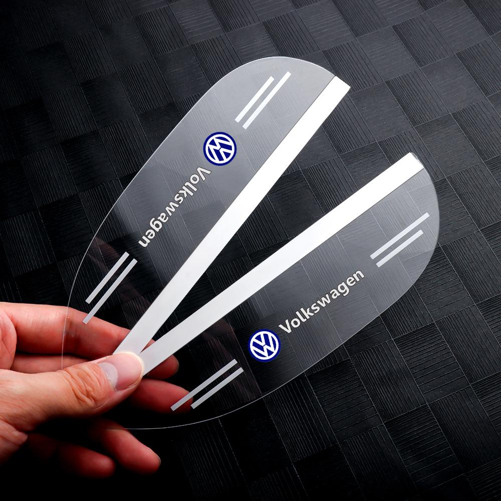 

2pcs Car Rearview Mirror Rain Shield Auto Rain Eyebrow Covers Sticker For Volkswagen VW Tiguan Jetta Polo 6R Touran Golf Passat