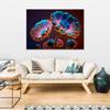 Canvas print, Neon flowers