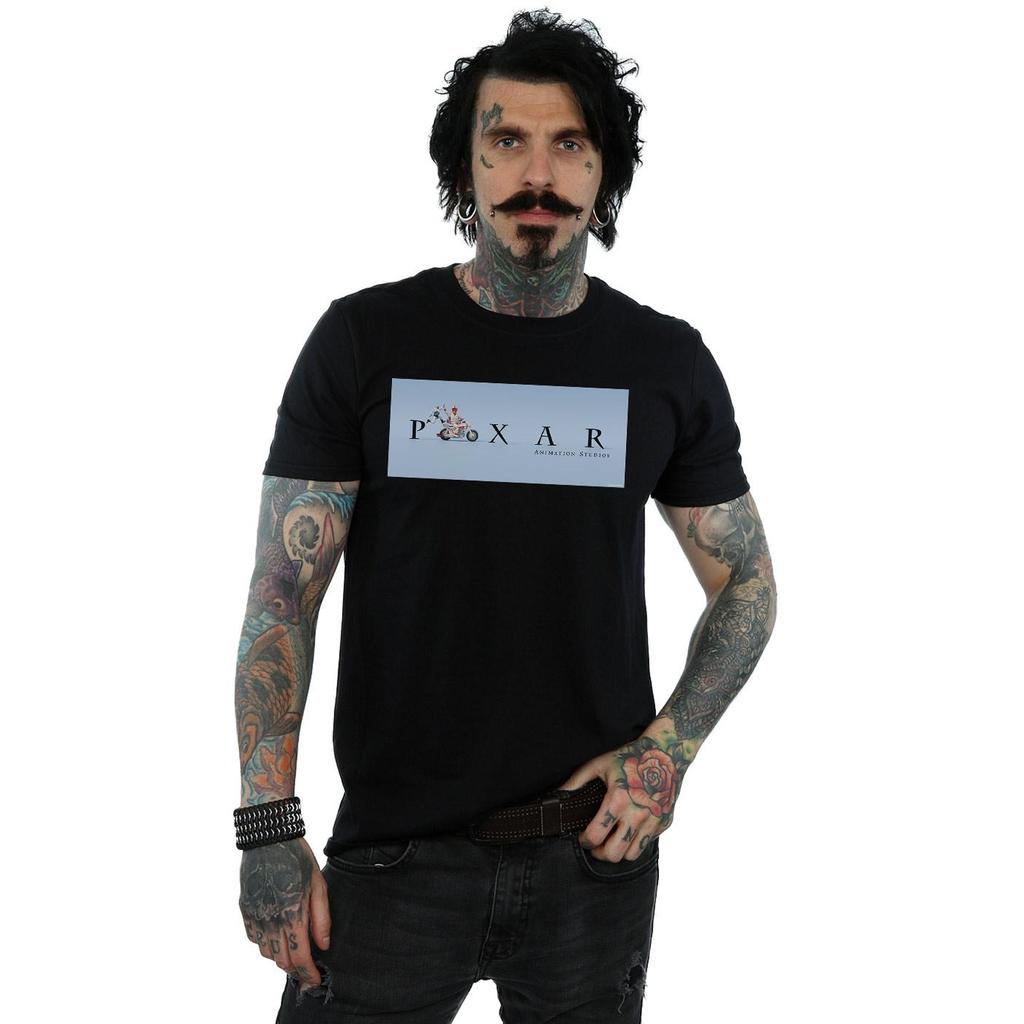 Disney Mens Toy Story 4 Duke Caboom Pixar Studios Logo T-Shirt