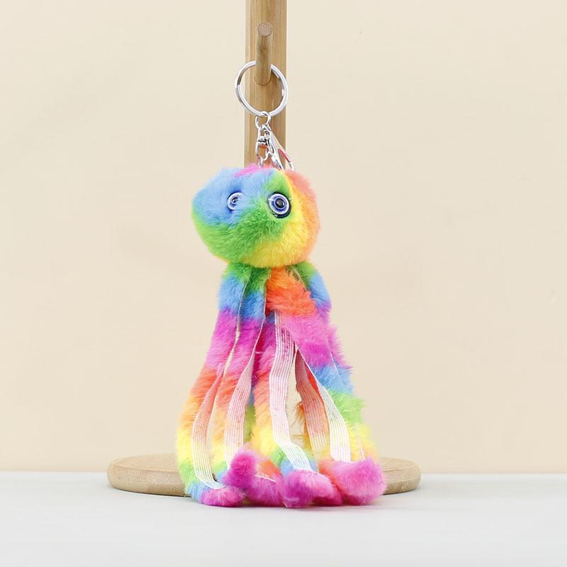 Cartoon Octopus Plush Keychain Soft Toy Perfect Backpack Collecting Accessories