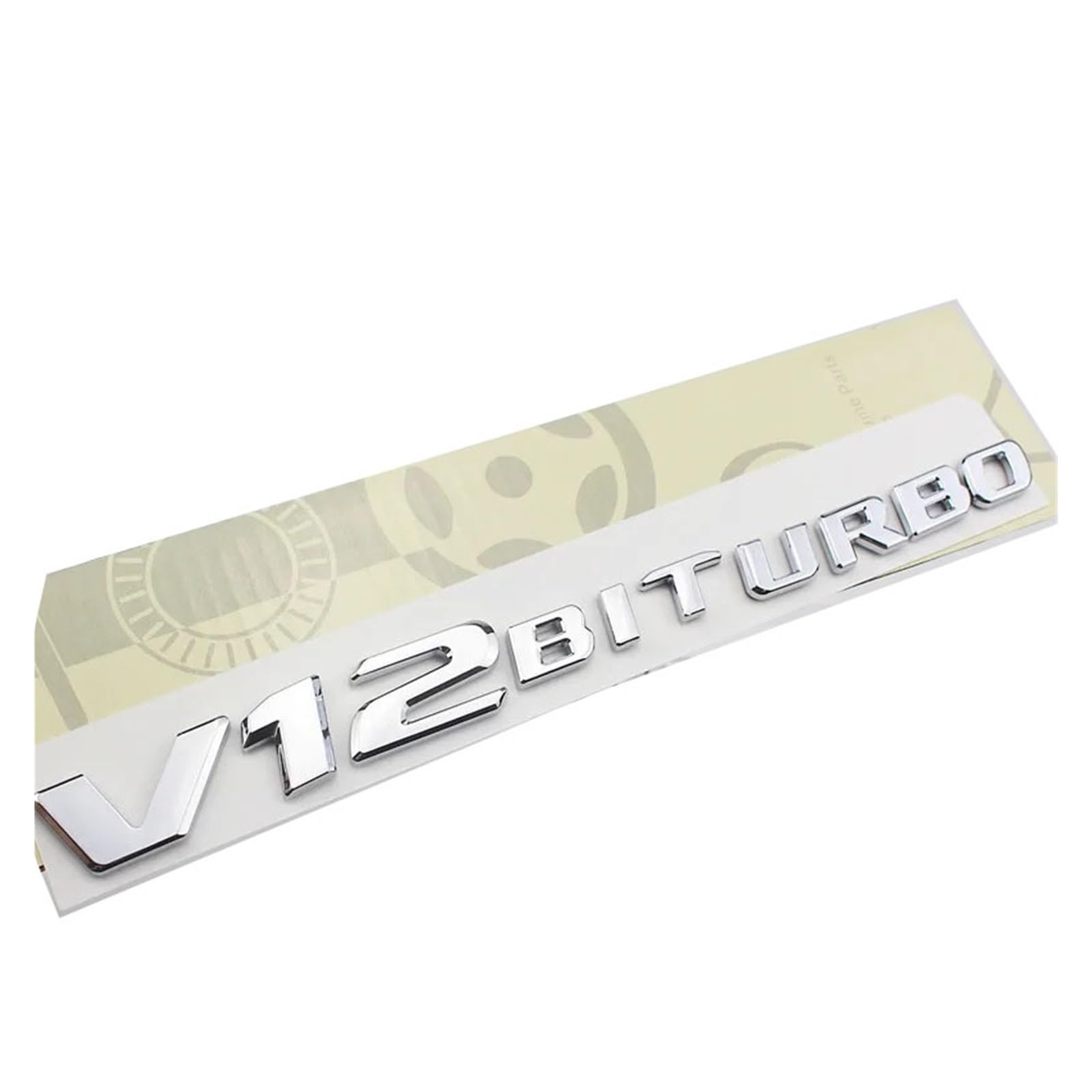 AQXYWIU (Small Shop) 3D ABS V12 V8 BITURBO Emblem Letter 18-22