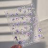 Bright Crystal Flower-De-Luce Nail Stickers Paper Nail Stickers DIY Creative Decoration
