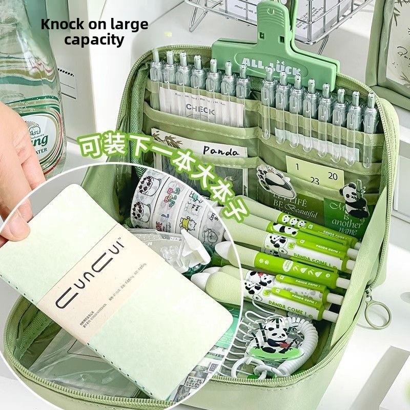 High-Capacity 12-Layer Pencil Case for Girls - Ideal for Junior & Senior High School Students