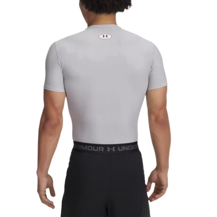 Men's T-Shirt Under Armour HeatGear T Shirt Men's Gray