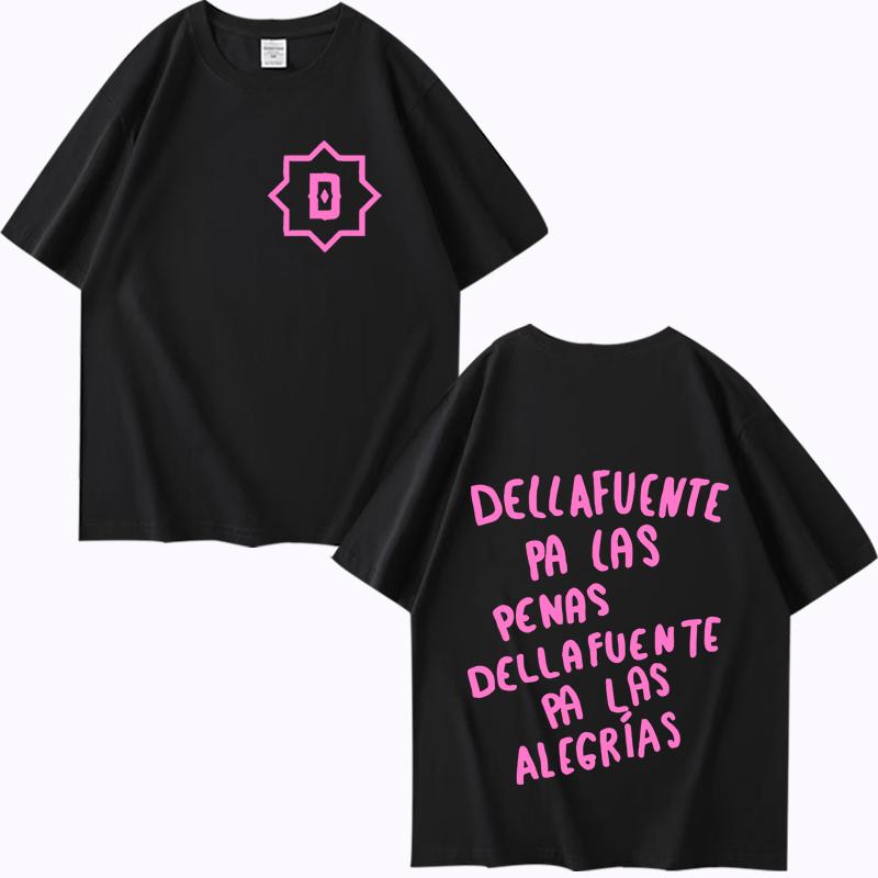 Rapper Dellafuente Pa Las Penas Dellafuente Pa Las Alegrías Graphic T Shirt men women Oversized 100% Cotton loose Unisex tops