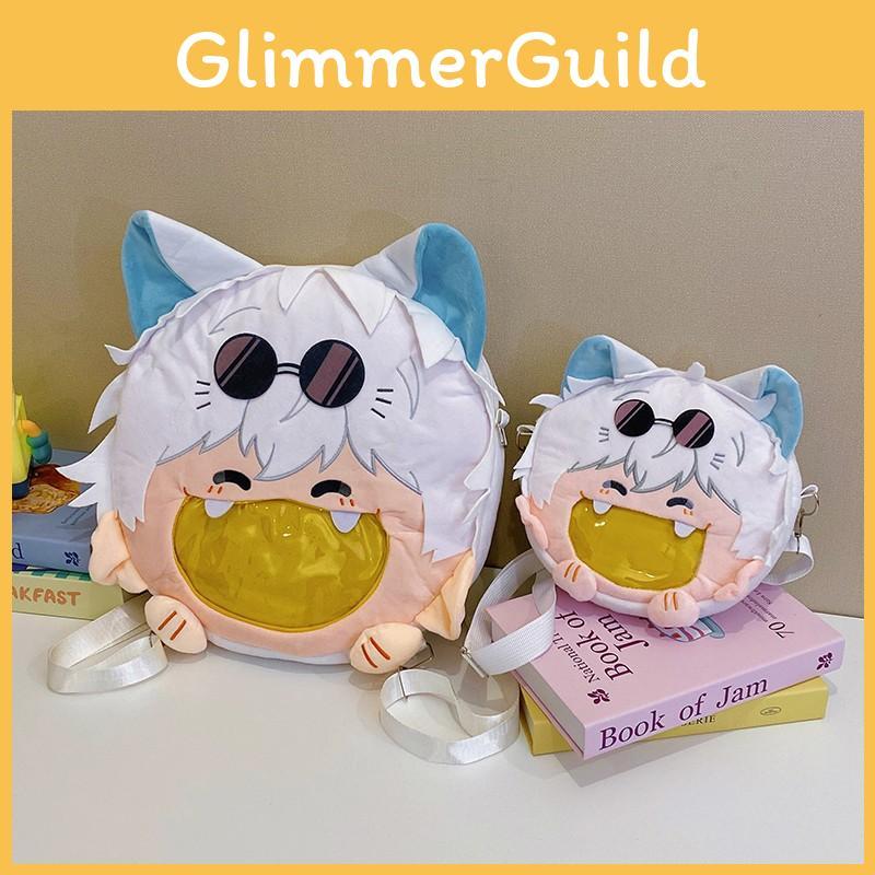 Anime Satoru Gojo Plush Backpack Single Shoulder Crossbody Bag Cartoon Gift