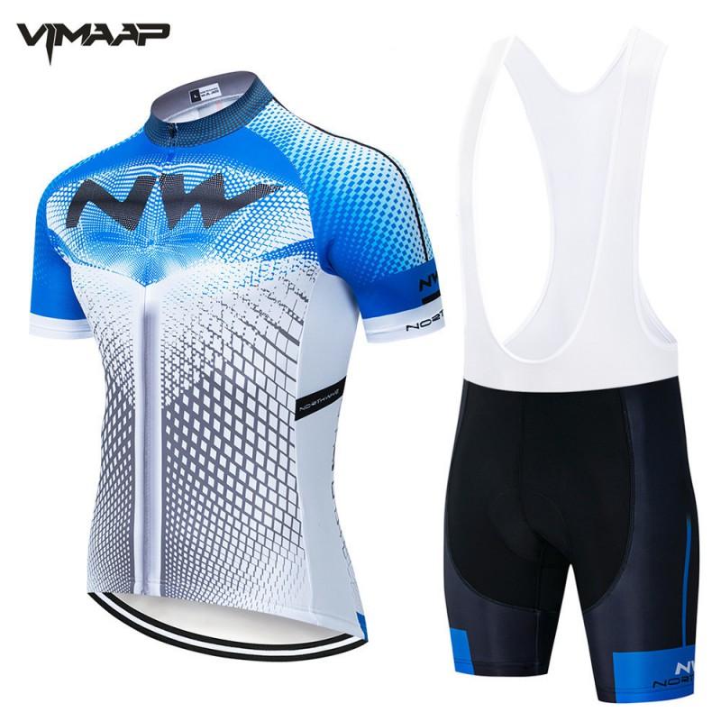 Mens Cycling Jersey Set Short Sleeve Breathable Mesh Bike Apparel Ride