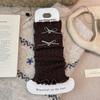 Bow Decor Kids Sock Cuffs Elastic Slouch Socks Fashion Calf Socks  Outdoor