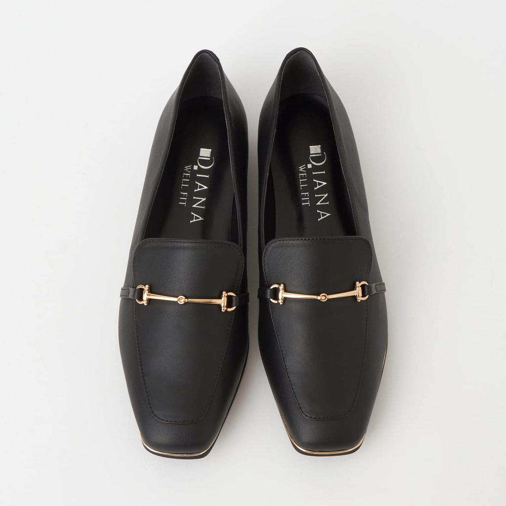 Diana WELLFIT Low Heel Flat Made in Size 180103100011 Shoes, Japan, Black, 23.5cm,
