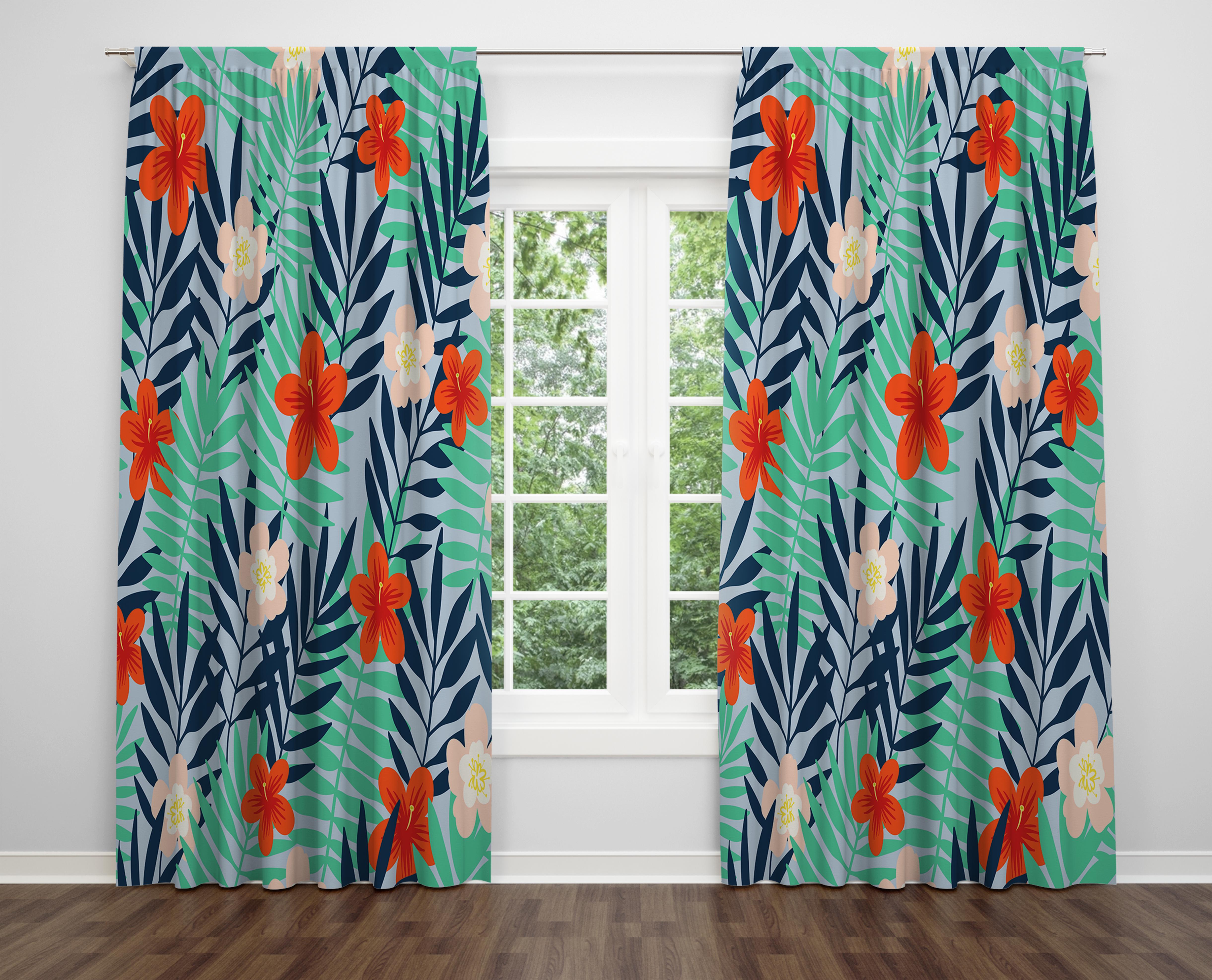 

Декоративний дизайн, високоякісна бавовняна тканина, ви можете вибрати одну або подвійну фіранку з крила 1 piece різнокольоровий