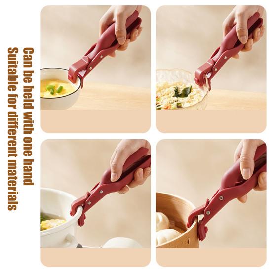 2Pcs Anti-Slip Bowl Clip Hot Plate Grippers Multi-Function Safety Grip for